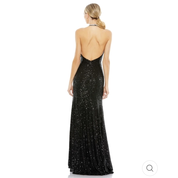 Sequined High Neck Rhinestone Mac Dugal size 4 style 26943 - Picture 3 of 8